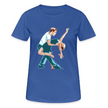 ballerina ballett dance dancer tanz taenzer yoga62 - Frauen T-Shirt atmungsaktiv - Royalblau - Vorne - AI Model Female 172 light (172cm)