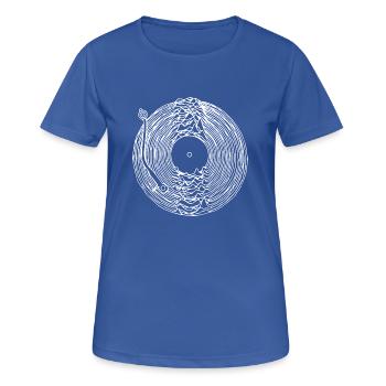 musique scratch Turntable - T-shirt respirant Femme - bleu royal - Devant - AI Model Female 172 light (172cm)