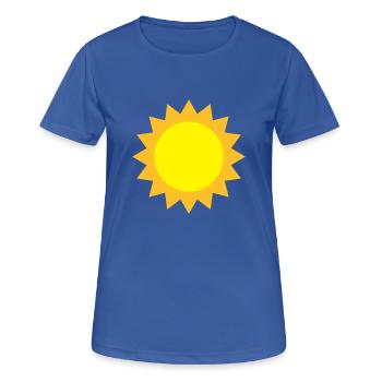 sun - Women's Breathable T-Shirt - royal blue - Front - AI Model Female 172 light (172cm)