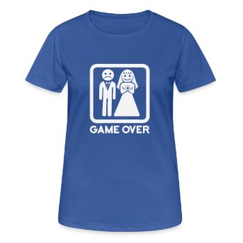 Game Over - T-shirt respirant Femme - bleu royal - Devant - AI Model Female 172 light (172cm)
