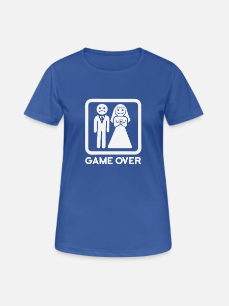 Game Over - Frauen T-Shirt atmungsaktiv - Royalblau