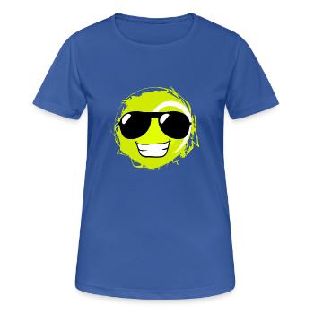 Tennis Ball Cool Lustig - Frauen T-Shirt atmungsaktiv - Royalblau - Vorne - AI Model Female 172 light (172cm)