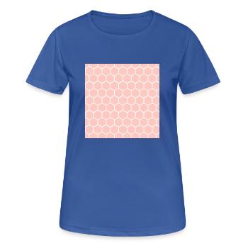 Pink Honeycomb Pattern - Women's Breathable T-Shirt - royal blue - Front - AI Model Female 172 light (172cm)