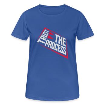 faire confiance au processus Devis - T-shirt respirant Femme - bleu royal - Devant - AI Model Female 172 light (172cm)