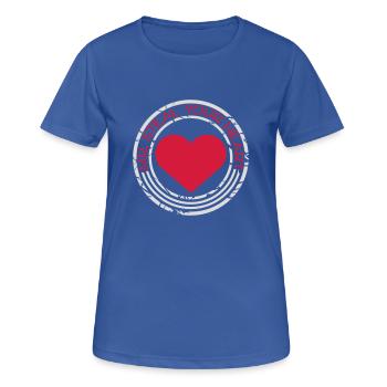 mr steal your heart - Women's Breathable T-Shirt - royal blue - Front - AI Model Female 172 light (172cm)