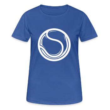 Tennisball Symbol - Frauen T-Shirt atmungsaktiv - Royalblau - Vorne - AI Model Female 172 light (172cm)
