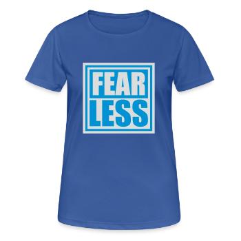 fearless Text Quote Design - Women's Breathable T-Shirt - royal blue - Front - AI Model Female 172 light (172cm)