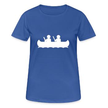 Kanu - Frauen T-Shirt atmungsaktiv - Royalblau - Vorne - AI Model Female 172 light (172cm)