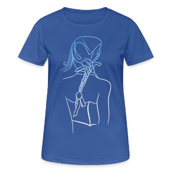 Woman - Women's Breathable T-Shirt - royal blue - Front - AI Model Female 172 light (172cm)