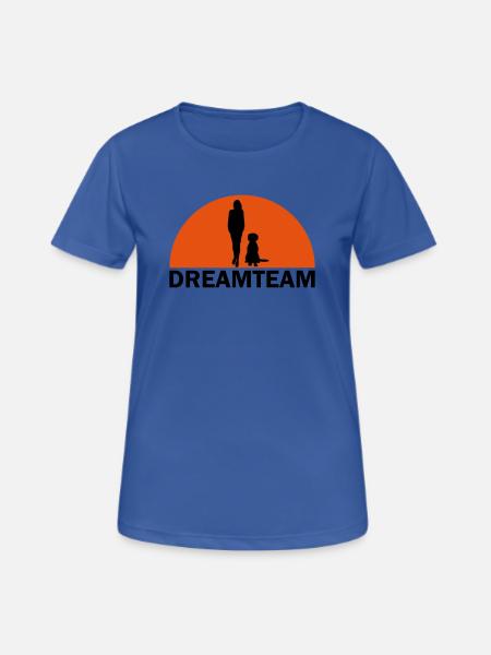 DREAMTEAM - Frauen T-Shirt atmungsaktiv - Royalblau