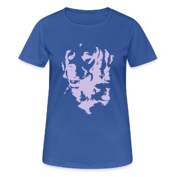 Golden Retriever - Frauen T-Shirt atmungsaktiv - Royalblau - Vorne - AI Model Female 172 light (172cm)