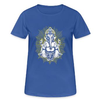 Spirituell Religion Ganesha Elefant - Frauen T-Shirt atmungsaktiv - Royalblau - Vorne - AI Model Female 172 light (172cm)