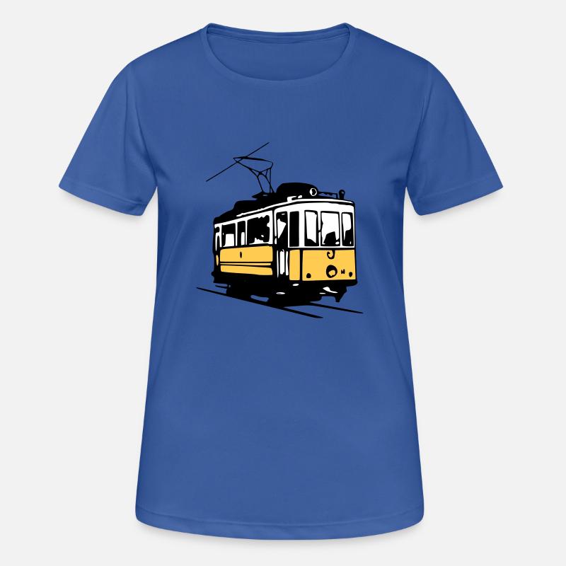 Tram historique / historic Tram - Women's Breathable T-Shirt - royal blue