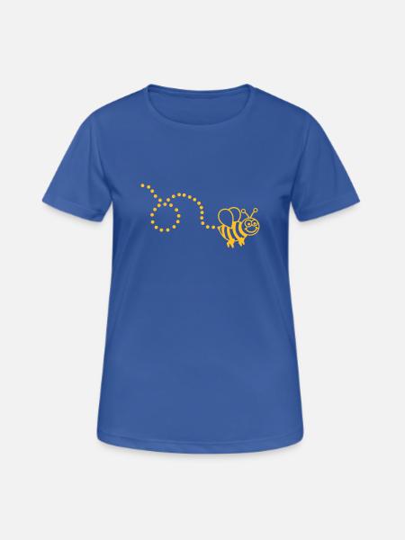 Biene - Frauen T-Shirt atmungsaktiv - Royalblau