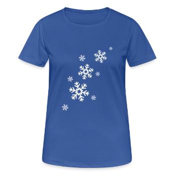 snowflakes - Frauen T-Shirt atmungsaktiv - Royalblau - Vorne - AI Model Female 172 light (172cm)