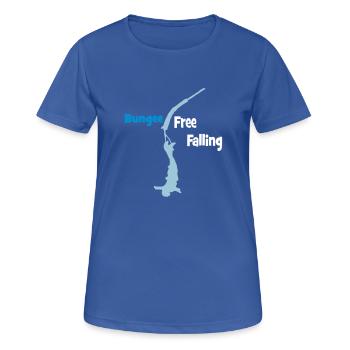 Bungee Fall - Women's Breathable T-Shirt - royal blue - Front - AI Model Female 172 light (172cm)