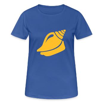 Coquillage - T-shirt respirant Femme - bleu royal - Devant - AI Model Female 172 light (172cm)
