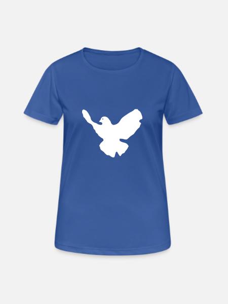 friedenstaube 01 - Frauen T-Shirt atmungsaktiv - Royalblau