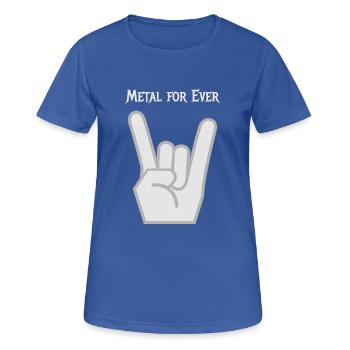 métal - T-shirt respirant Femme - bleu royal - Devant - AI Model Female 172 light (172cm)