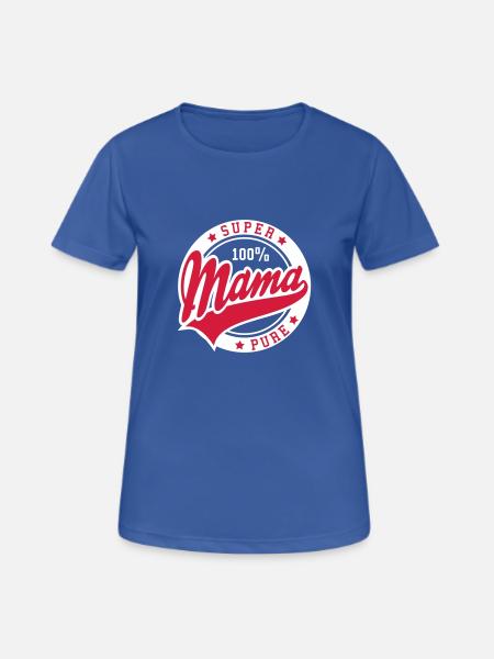 100 percent PURE SUPER MAMA 2C - Women's Breathable T-Shirt - royal blue