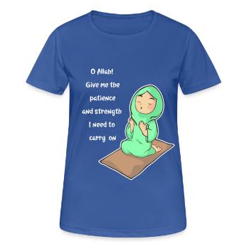 Koran Sure Vers Allah Gott Islam Moslem Geschenk - Frauen T-Shirt atmungsaktiv - Royalblau - Vorne - AI Model Female 172 light (172cm)