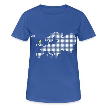 Schottland - Frauen T-Shirt atmungsaktiv - Royalblau - Vorne - AI Model Female 172 light (172cm)