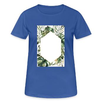 Customizable Poster - Botany Style - Women's Breathable T-Shirt - royal blue - Front - AI Model Female 172 light (172cm)