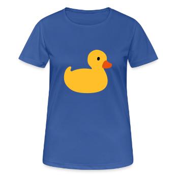 Quietscheente - Frauen T-Shirt atmungsaktiv - Royalblau - Vorne - AI Model Female 172 light (172cm)