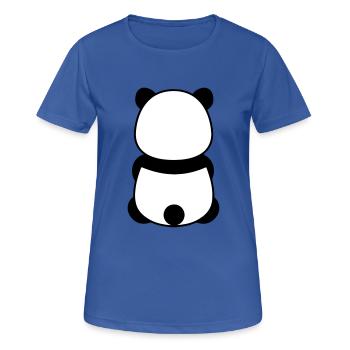 Panda - T-shirt respirant Femme - bleu royal - Devant - AI Model Female 172 light (172cm)