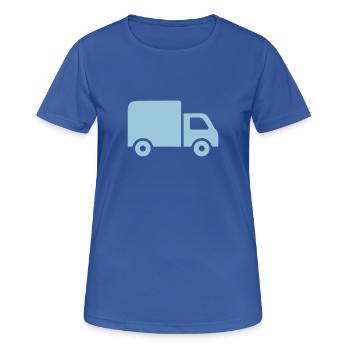 LKW - Frauen T-Shirt atmungsaktiv - Royalblau - Vorne - AI Model Female 172 light (172cm)