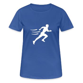 Courir - T-shirt respirant Femme - bleu royal - Devant - AI Model Female 172 light (172cm)