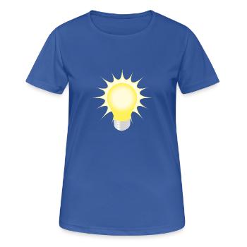 ampoule - T-shirt respirant Femme - bleu royal - Devant - AI Model Female 172 light (172cm)
