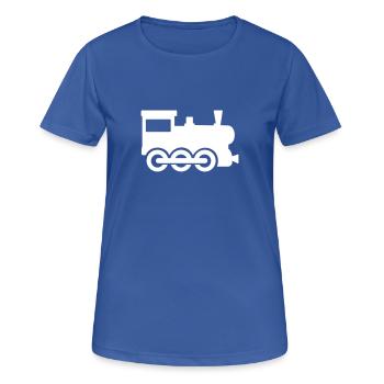 Train - T-shirt respirant Femme - bleu royal - Devant - AI Model Female 172 light (172cm)