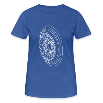 FELGE RETRO - Frauen T-Shirt atmungsaktiv - Royalblau - Vorne - AI Model Female 172 light (172cm)