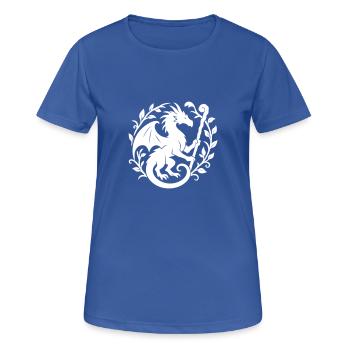 Druide Dragon (blanc) - T-shirt respirant Femme - bleu royal - Devant - AI Model Female 172 light (172cm)