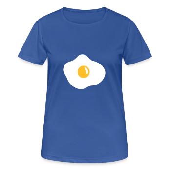 Spiegelei - Ei - Frauen T-Shirt atmungsaktiv - Royalblau - Vorne - AI Model Female 172 light (172cm)