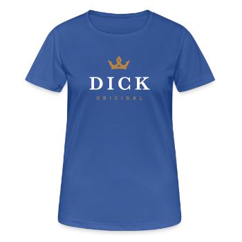 Dick Original Logo de la famille - T-shirt respirant Femme - bleu royal - Devant - AI Model Female 172 light (172cm)
