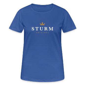 Sturm Original Familienlogo - Frauen T-Shirt atmungsaktiv - Royalblau - Vorne - AI Model Female 172 light (172cm)