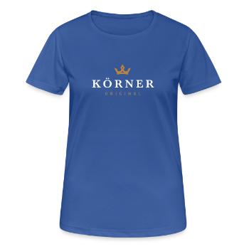 Körner Original Familienlogo - Frauen T-Shirt atmungsaktiv - Royalblau - Vorne - AI Model Female 172 light (172cm)