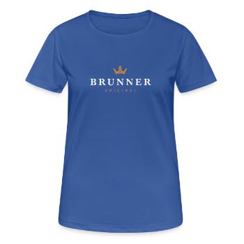 Brunner Original Familienlogo - Frauen T-Shirt atmungsaktiv - Royalblau - Vorne - AI Model Female 172 light (172cm)