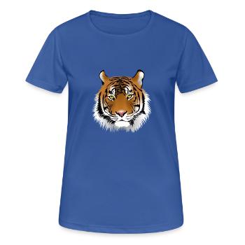 Big tiger - T-shirt respirant Femme - bleu royal - Devant - AI Model Female 172 light (172cm)