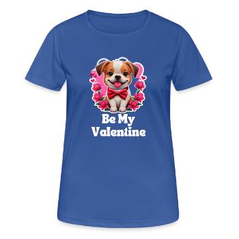 Be My Valentine - Women's Breathable T-Shirt - royal blue - Front - AI Model Female 172 light (172cm)