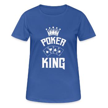 Roi du poker - T-shirt respirant Femme - bleu royal - Devant - AI Model Female 172 light (172cm)