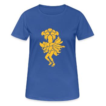 Samba - Frauen T-Shirt atmungsaktiv - Royalblau - Vorne - AI Model Female 172 light (172cm)