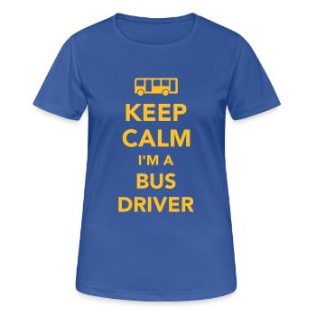 Busfahrer - Frauen T-Shirt atmungsaktiv - Royalblau - Vorne - AI Model Female 172 light (172cm)