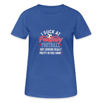 Fantasy Football Perdant Shirt - T-shirt respirant Femme - bleu royal - Devant - AI Model Female 172 light (172cm)