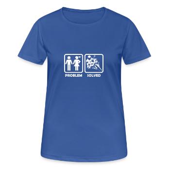 motorcycle superbike problem solution - Frauen T-Shirt atmungsaktiv - Royalblau - Vorne - AI Model Female 172 light (172cm)