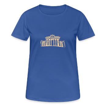 Berlin Brandenburger Tor - Frauen T-Shirt atmungsaktiv - Royalblau - Vorne - AI Model Female 172 light (172cm)