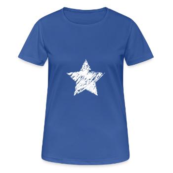 White Star - Frauen T-Shirt atmungsaktiv - Royalblau - Vorne - AI Model Female 172 light (172cm)