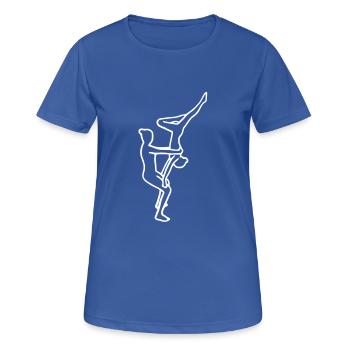 Acrobatie - T-shirt respirant Femme - bleu royal - Devant - AI Model Female 172 light (172cm)
